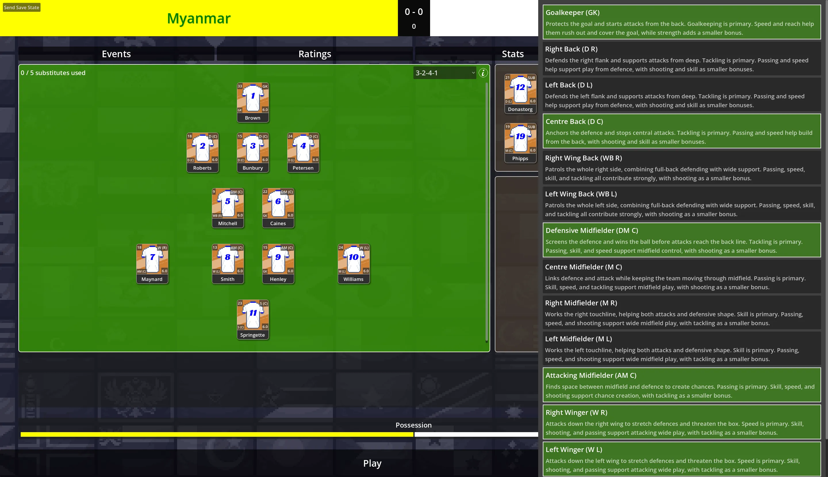Sudden Death Soccer Devlog: Match Tactics